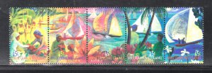 Cocos Islands Scott #330 (Strip of 5) MNH