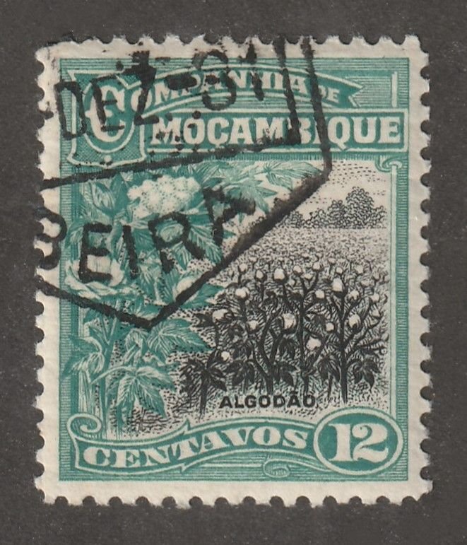 Mozambique company, stamp,  Scott#129,  used,  hinged, 12, centavos