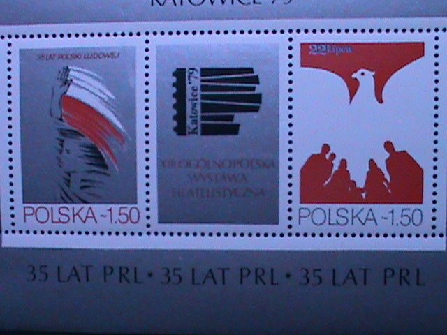 ​POLAND-1979  KATOWICE'79 WORLD STAMPS SHOW -MNH: S/S -VERY FINE