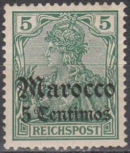 Germany Off In Morocco  #32A  F-VF Unused  (S4271)