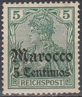 Germany Off In Morocco  #32A  F-VF Unused  (S4271)