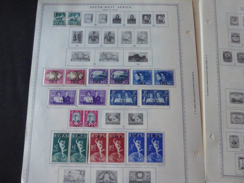 South West Africa 1923-1986 Stamp Collection on Album Pages