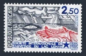 France 1981, MNH. Michel 2506. Lake Geneva Life-Saving Society, centenary, 1985.