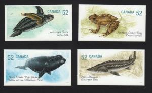 Frog = Whale = Turtle = Sturgeon = Set of 4 BK sts Canada 2007 #2230-2233 MNH