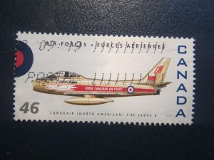 Canada #1808F Airplane Canadian Air Forces 1924-1999  Nice stamps  {ca450}