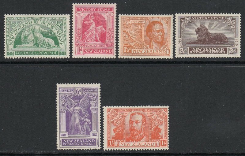 Nuova Zelanda, Sc 165-170 ( Sg 453-458), Mlh