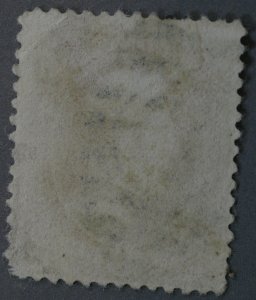 United States #208 6 Cent Lincoln Reengraved Lozenge Letter Cancel Used (Flaw)