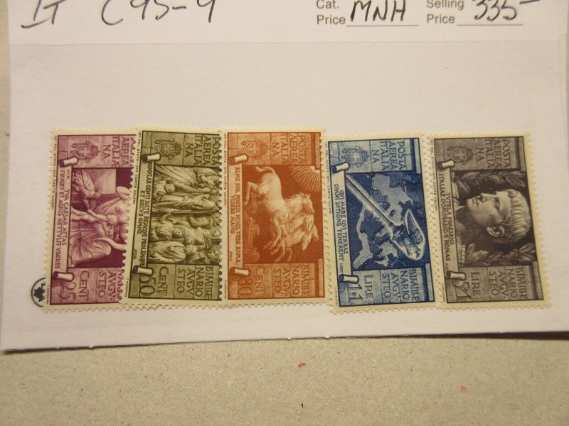 ITALY Scott C95-C99 Set, MINT NEVER HINGED, Lot14, Cat $335