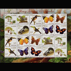 SALVADOR 2006 - Scott# 1644K Sheet-Fauna NH