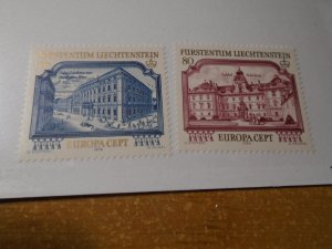 Liechtenstein  #  636-37  MNH