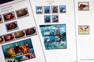 COLOR PRINTED FALKLAND ISLANDS 2011-2020 STAMP ALBUM PAGES (36 illustr. pages)