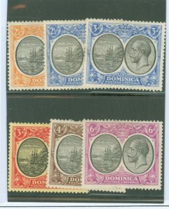 Dominica #71-76 Unused Single