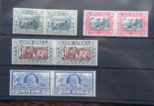 South Africa 1938 Voortrekker Centenary Memorial Fund Set MM SG76/79