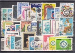 Philippines Sc 1363/1594 used. 1978-82 issues, 36 different, sound, F-VF group.