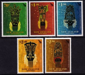 New Zealand 2012 Samoan Head Combs Complete Mint MNH Set SC 2416-2420