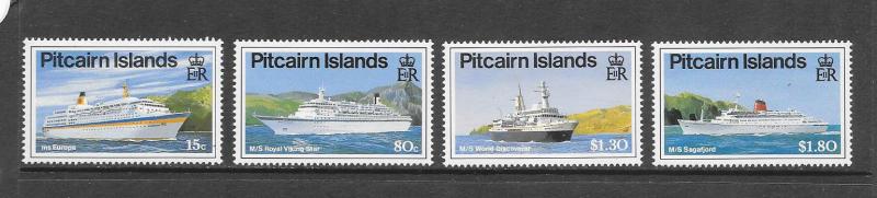 PITCAIRN ISLANDS - #350-3 CRUISE SHIPS  MNH