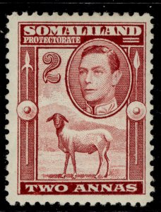 SOMALILAND PROTECTORATE GVI SG95, 2a maroon, M MINT. 