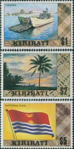 Kiribati 1980 SG133-135 Ferry Scene Flag MNH