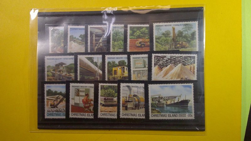 Christmas Island 1980-1981 Definitive Issue Scott# 95-110 Mint VF-XF NH CPL (16)