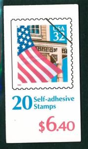 US Scott # BK228 / Flag over Porch  Booklet PO Fresh