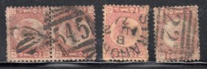Great Brittain #58 Used  x 4 stamps ---  C$100,00 - Nice  cancel