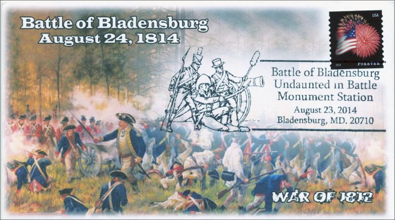 2014 Battle of Blandensburg, War of 1812, Pictorial Postmark , Item 14-136