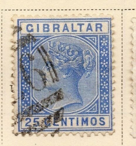 Gibraltar 1889 Early Issue Fine Used 25c. 326909