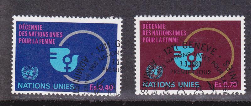 United Nations - Geneva # 90-91 Used