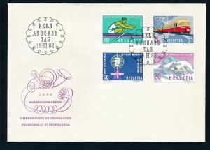 D470328 Switzerland FDC Trains Locomotives Railroad Transport