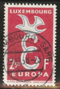 Luxembourg Scott 341 Used 1958 Europa stamp