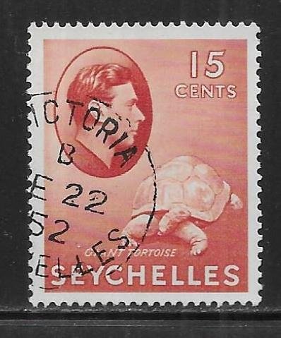 Seychelles 133 15c Giant Tortoise single Used