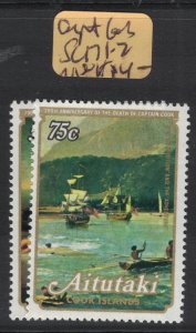 Aitutaki Captain Cook SC 171-2 MNH (7fez)