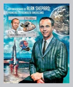 Space Raumfahrt Alan Shepard Apollo 14 Mozambique MNH stamp set