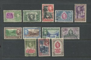 British Honduras KGVI 1938 set complete mint o.g. hinged