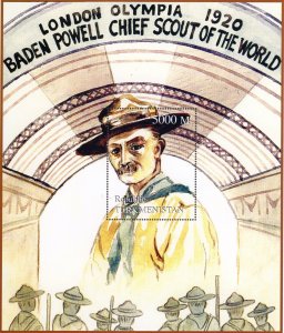 Turkmenistan 1998 Baden Powell Chief Scout of the World London Olympia 1920 S/S