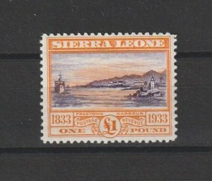 SIERRA LEONE 1933 SG 180 MINT Cat £650