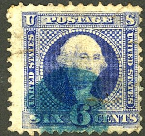 U.S. #115 USED BLUE CANCEL 