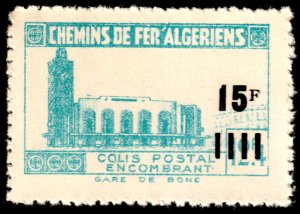 ✔️ALGERIA 1946 - RAILWAY PARCELS TRAINSTATION BONE - M.178Aa MNH  $17.00 [03.16]