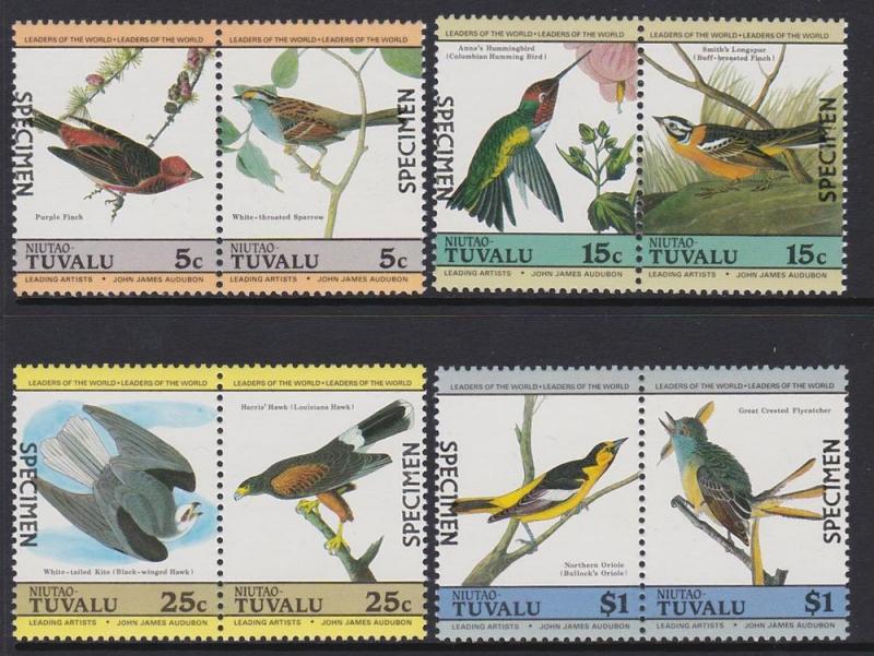 Tuvalu Niutao 1985 Birds Specimen MNH