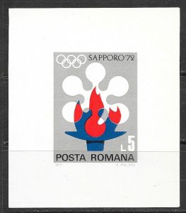 ROMANIA Sc 2300 NH SOUVENIR SHEET OF 1971 - OLYMPICS