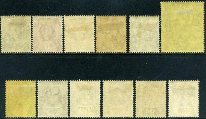 Sierra Leone KGV 1912 SG112 to SG122 Part set Mounted Mint