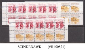 MICRONESIA - 1988 LOCAL SCENES - 3-BOOKLET PANE - PRECANCELLED