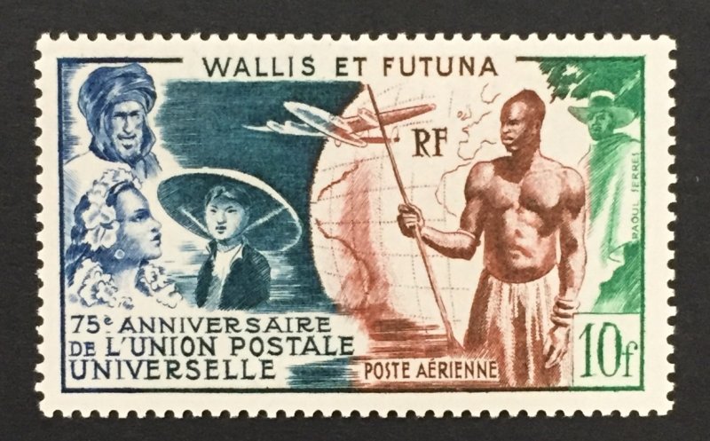 Wallis & Futuna 1949 #c10, UPU, MNH.