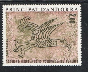 Andora (Fr) Sc 271 1979 Pre Roman Falcon stamp mint NH