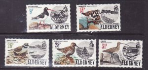 Alderney-Sc#13-17-unused NH set-Birds-id2-1984-