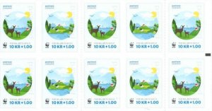 Denmark Danemark Danmark 2015 WWF sheetlet MNH