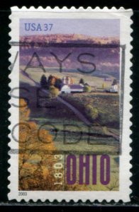 3773 US 37c Ohio SA, used