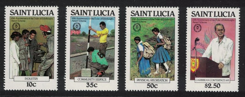 St. Lucia Duke of Edinburgh Award Scheme 4v 1981 MNH SG#588-591