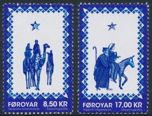 Faroe Islands 2015 Christmas Gospel Set of 2 SG725-726 MNH 2