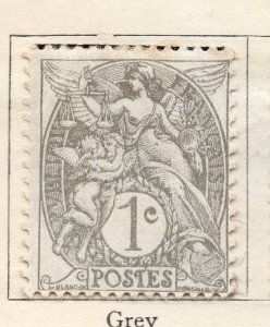 France 1900 Early Issue Fine Mint Hinged 1c. 106464